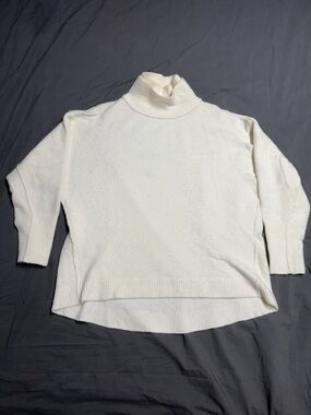 Free People Cream Turtleneck Sweater